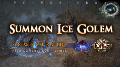 [Witch] PoE 3.8 Summon Ice Golem Elementalist High Damage Build (PC, PS4, Xbox)